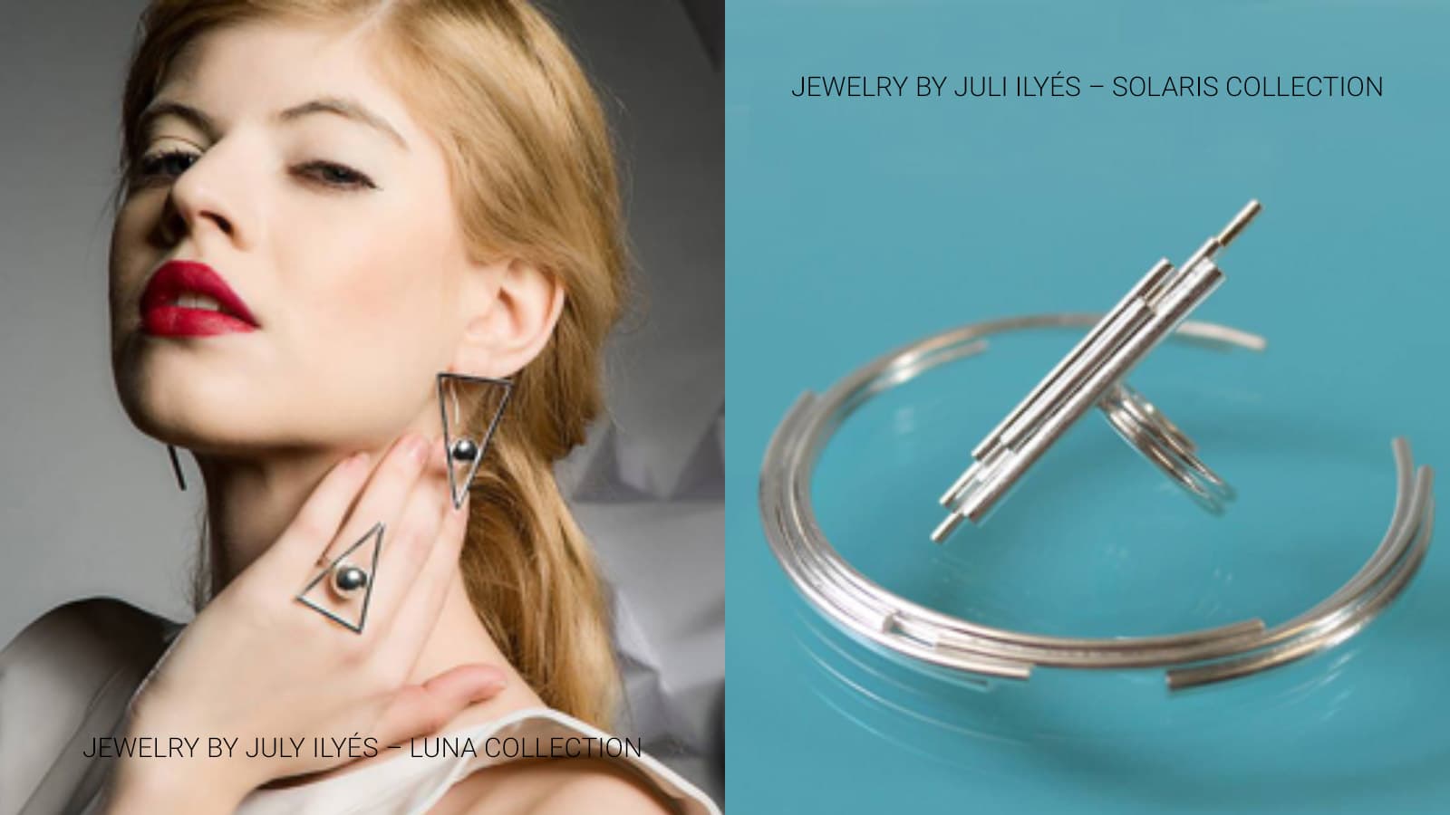 LUNA and SOLARYS, 2018 spring-summer season jewelry collections by July Ilyés in Budapest shopping tour.